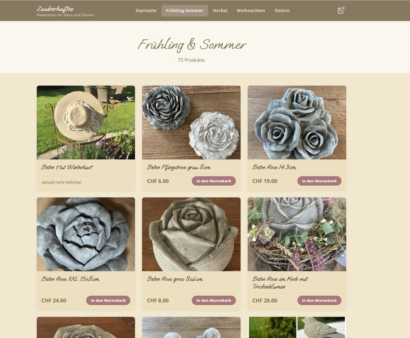 zauberhaftes-deco.ch – Online-Shop für handgemachte Dekoration