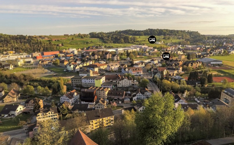 360 Grad Luftaufnahmen Bischofszell