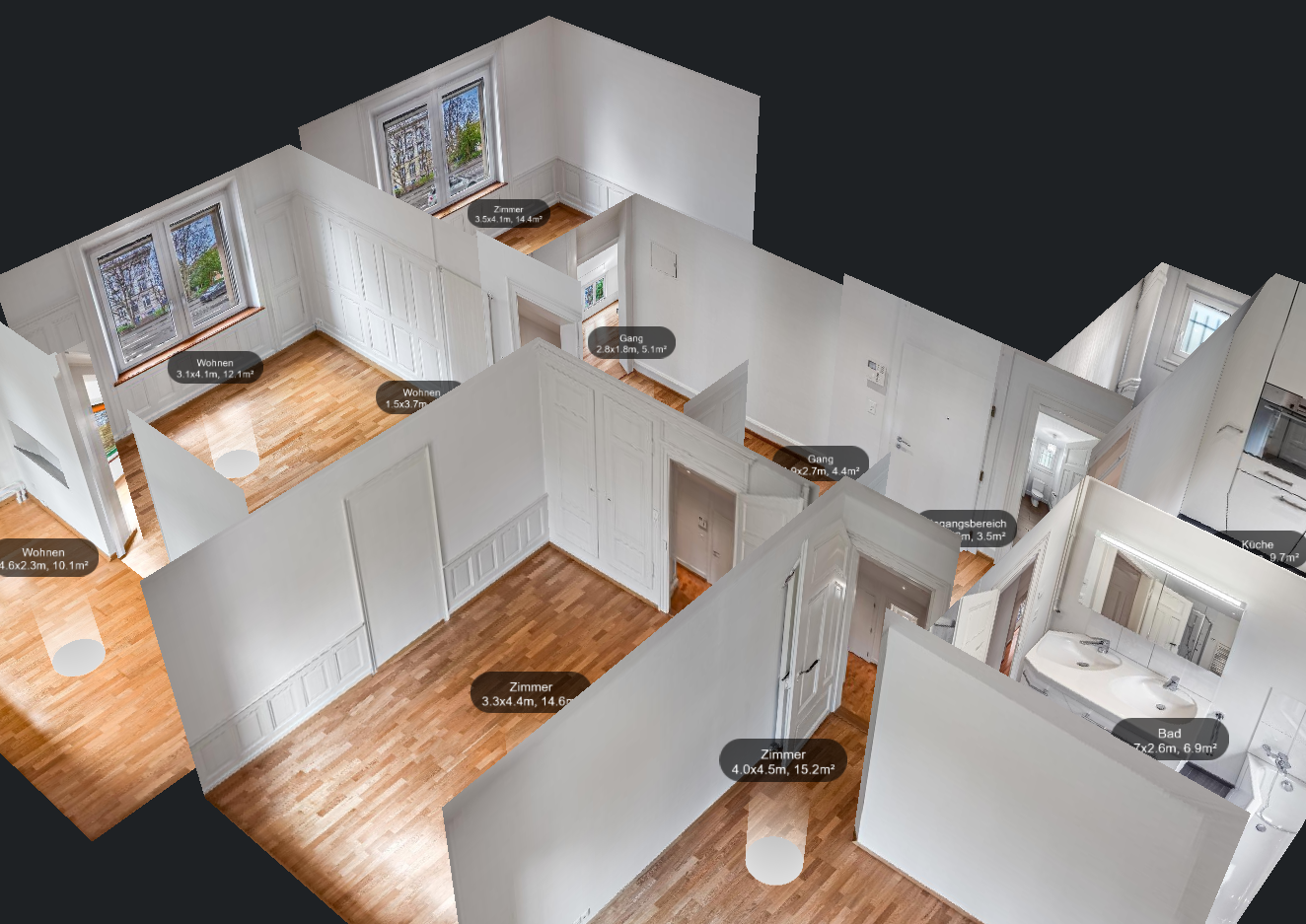 3D Ansicht virtueller Rundgang
